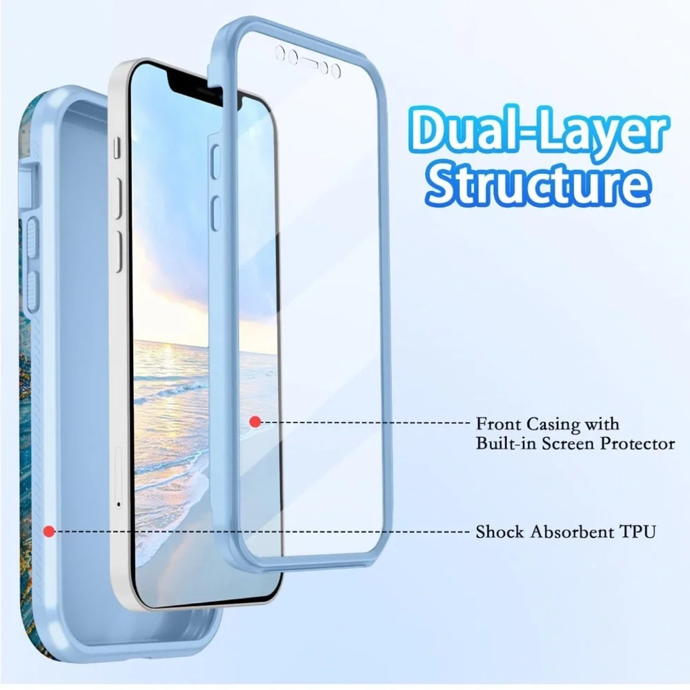 NWT iPhone 12/iPhone 12 Pro Case, Blue